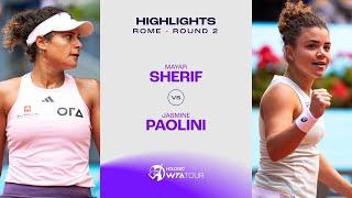 Mayar Sherif vs. Jasmine Paolini | 2024 Rome Round 2 | WTA Match Highlights