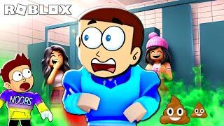 Roblox Don't Poop Yourself at School Obby | Shiva and Kanzo Gameplay