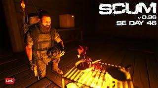 Lets See What We Missed Yesterday - SE Day 46 - SCUM 0.96 - Live Stream -1K Sub Goal