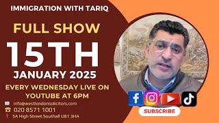 Immigration with Tariq Latest Immigration updates LIVE  15-01-2025