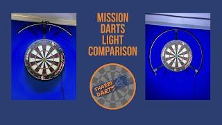 Mission Darts light comparison Torus 100 vs Torus 270