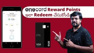 One Card Credit Card Reward Points redeem Live | One Card Credit Card |  Telugu