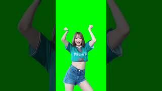 dancing girl green screen effects #tiktok #shorts