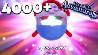 I Opened 4000 Icy Star In Anime Adventures Re-Release/Update 19!