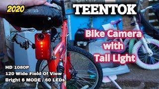 TEENTOK Bike Camera And Tail Light Full HD Rear-View Rechargeable / WIFI / Setup / Video Sample