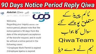 Notice Period Related Questions Reply By Qiwa | Qiwa Team Say Swaal Ka Jwaab | Question & Answer