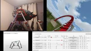 6DOF Dynamic motion simulator | Roller coaster test