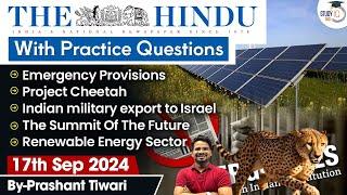 The Hindu Newspaper Analysis | 17 Sep 2024 | Current Affairs Today | Daily Current Affairs | StudyIQ