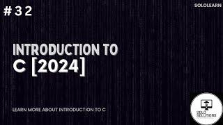 Sololearn | Introduction to C Full Course Answer [2024 Updated] | Certification C Programming