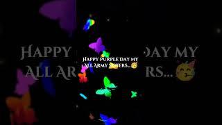 Happy purple day Army's  // BTS edit // BTS army forever #bts #shorts #viral