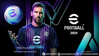 PES 2021 Menu eFootball 2024 Black Purple by PESNewupdate