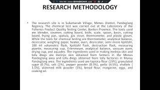 Utilization of melinjo skin and tofu dregs as raw materials for making vegetable nuggets with the In