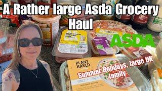 A RATHER LARGE ASDA FOOD SHOPPING HAUL|OVER £200|INC MEAL PLAN/IDEAS FOR THE WEEK,|LARGE UK FAMILY
