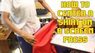 How to Load a T- shirt onto a Screen Printing Press  TshirtChick