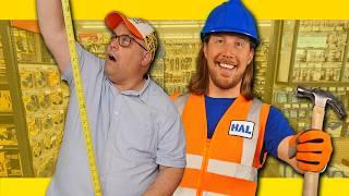 Handyman Hal and Benji Visit the Hardware Store | Tools are Cool