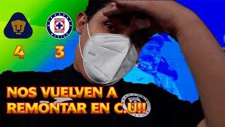 Pumas nos vuelve a remontar en C.U, Pumas 4-3 Cruz Azul Reacciones desde el estadio