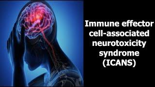 Immune effector cell associated neurotoxicity syndrome ICANS