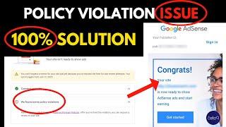 How To Fix Policy Violation Error? | How To Get Google Adsense Approval On Your Website 2024?