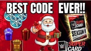 BEST CODE YET!! NEW CODE!! TONS OF PRESENTS AND COLLECTABLES AND MORE!! WWE SUPERCARD