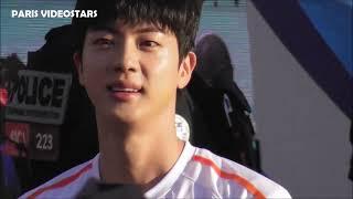 Jin (BTS) very happy to be TorchBearer of the Olympic Games flame @ Paris 14 july 2024