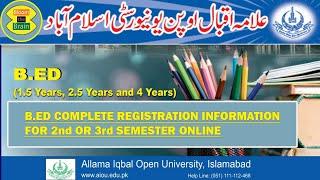 How to register B.ed courses online on AIOU portal l Course Enrollment l Open University