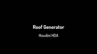 Roof Generator, Houdini HDA