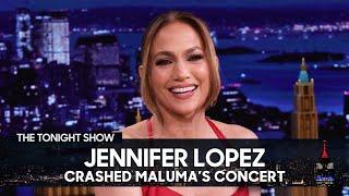 Jennifer Lopez Crashed Maluma’s Concert for a Marry Me Scene | The Tonight Show