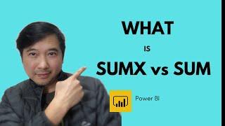 What is SUMX and SUM functions in DAX?