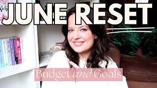 June Reset - Single Mom Budget with me, goal setting and my TBR books