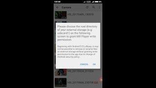 How To Choose ROOT DIRECTORY of your external Storage to GRANT MXplayer WRITE PERMISSION