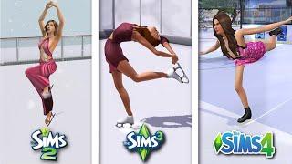 Sims 2 vs Sims 3 vs Sims 4 - Ice Skating