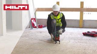 HOW TO use the HILTI PM 40-MG Green multiline laser to align drywalls