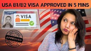 US Visa Embassy Interview for B1/B2 Visa Approved in Only 5 Minutes! Personal Experience