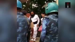 Convicted Of Rape, Baba Gurmeet Ram Rahim Being Escorted Out Of Panchkula Court