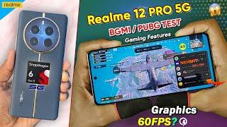 Realme 12 Pro 5g Bgmi Pubg Test | Realme 12 Pro 5g Bgmi Gaming Graphics Test, FPS Gyro, Battery Test