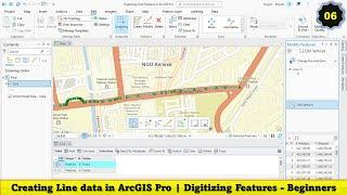 #07: Creating Line data in ArcGIS Pro | Digitizing Features