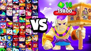 MUMMIFIED FRANK vs ALL BRAWLERS! With 16 POWER-UPs! | Brawl Stars