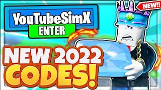 (2022) ALL *NEW* SECRET OP CODES In Roblox YouTube Simulator X!