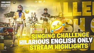 Epic Singing Challenge: Hilarious English-Only Highlights in BGMI | Zeher Awais