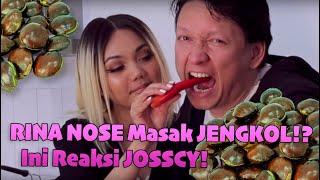 RINA NOSE cooks JENGKOL !? This is JOSSCY's reaction When he tries it!