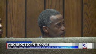 Man accused in deadly Kroger warehouse stabbing in court