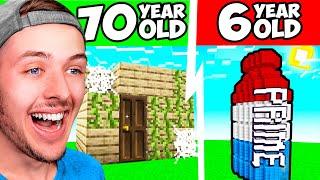 MINECRAFT at DIFFERENT AGES! (reaction)