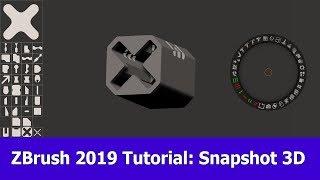 ZBrush 2019 Tutorial : New Feature Snapshot 3D