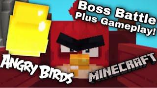 Boss Battle World 1 + Saving Chuck! ||Angry Birds Minecraft DLC Gameplay!||