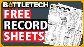 BATTLETECH:  Print any Record Sheet  |  MegaMekLab