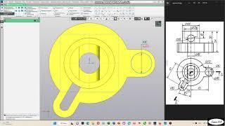 Работа в Компас 3D V20 - Вариант 20Б с чертежом