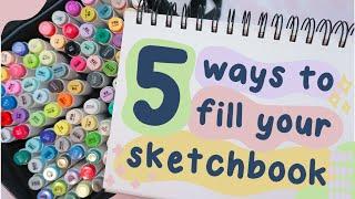 5 Ways To Fill Your Sketchbook -  nostalgic  Y2K edition (Ohuhu)