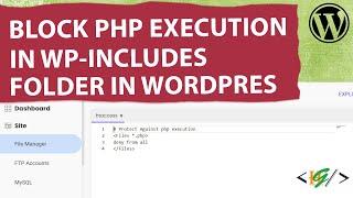 How to Block PHP Execution In wp-includes Folder through Htaccess in WordPress