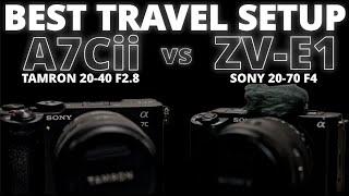 BEST FULLFRAME TRAVEL SETUP - Sony ZV-E1 or A7Cii / Tamron 20-40mm f2.8 or Sony 20-70mm f4