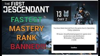 Fastest Mastery Rank Banned!